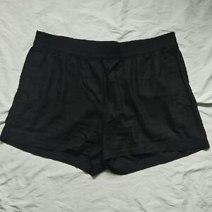 Old Navy Women's Black Linen Shorts, Size XL